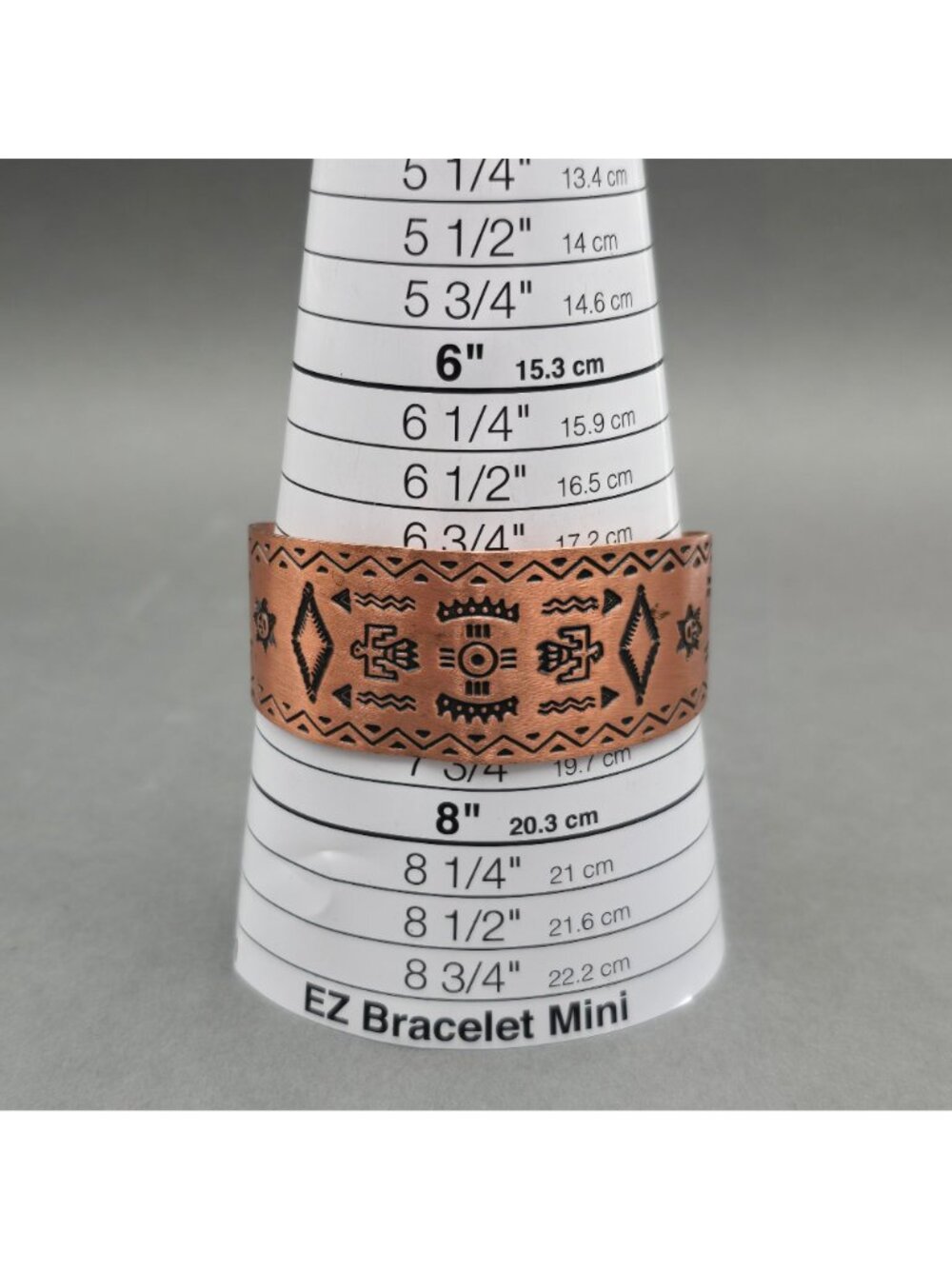 VTG Wheeler Copper Storyteller Cuff Bracelet 7" Fred Harvey Era Style Southwest - Picture 7 of 9